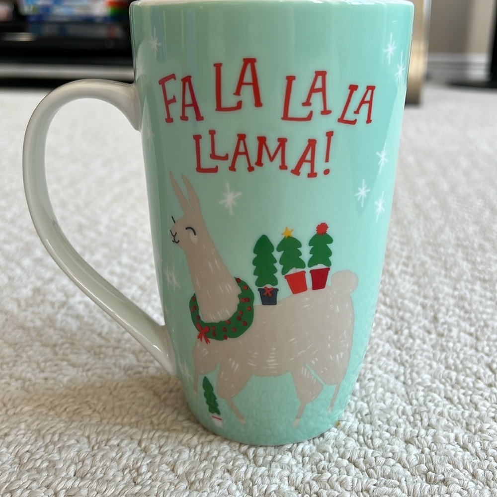 Festive Latte mug - microwave and dishwasher safe